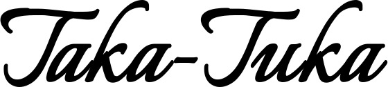 Vorschau des Bootsnamens "Taka-Tuka" als Schriftzug für "Style Klassisch 58"