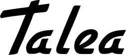 Vorschau des Bootsnamens "Talea" als Schriftzug für "Bootsbeschriftung Klassisch 66"