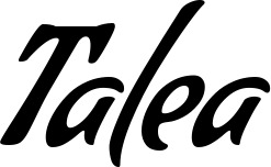 Vorschau des Bootsnamens "Talea" als Schriftzug für "Bootsbeschriftung Klassisch 57"