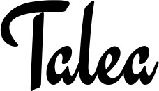 Vorschau des Bootsnamens "Talea" als Schriftzug für "Bootsbeschriftung Klassisch 63"