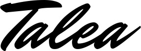 Vorschau des Bootsnamens "Talea" als Schriftzug für "Bootsbeschriftung Klassisch 82"