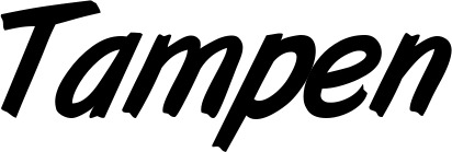 Vorschau des Bootsnamens "Tampen" als Schriftzug für "Bootsbeschriftung Klassisch 38"
