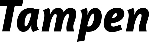 Vorschau des Bootsnamens "Tampen" als Schriftzug für "Bootsbeschriftung Kursiv 01"