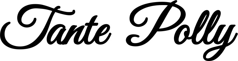 Vorschau des Bootsnamens "Tante Polly" als Schriftzug für "Bootsbeschriftung Klassisch 68"