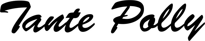 Vorschau des Bootsnamens "Tante Polly" als Schriftzug für "Bootsbeschriftung Klassisch 03"