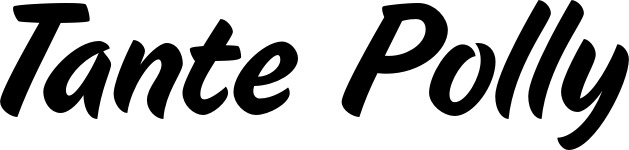 Vorschau des Bootsnamens "Tante Polly" als Schriftzug für "Bootsbeschriftung Klassisch 19"