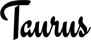 Vorschau des Bootsnamens "Taurus" als Schriftzug für "Bootsbeschriftung Klassisch 63"