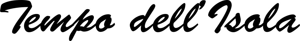 Vorschau des Bootsnamens "Tempo dell’Isola" als Schriftzug für "Bootsbeschriftung Klassisch 03"
