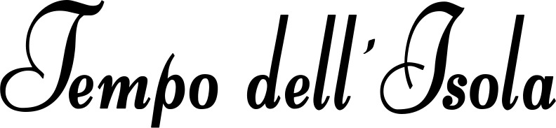 Vorschau des Bootsnamens "Tempo dell’Isola" als Schriftzug für "Bootsbeschriftung Klassisch 76"