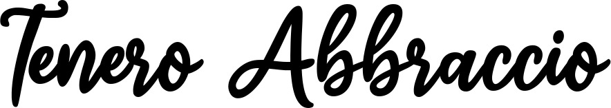 Vorschau des Bootsnamens "Tenero Abbraccio" als Schriftzug für "Bootsbeschriftung Klassisch 74"