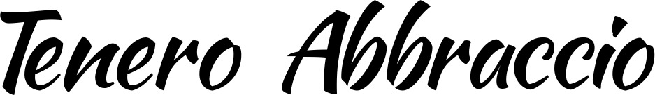 Vorschau des Bootsnamens "Tenero Abbraccio" als Schriftzug für "Bootsbeschriftung Klassisch 73"