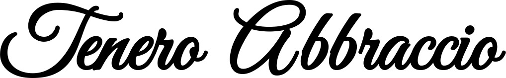 Vorschau des Bootsnamens "Tenero Abbraccio" als Schriftzug für "Bootsbeschriftung Klassisch 68"