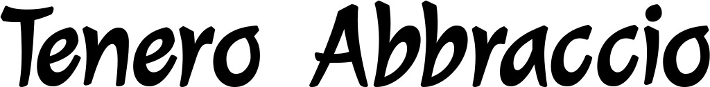 Vorschau des Bootsnamens "Tenero Abbraccio" als Schriftzug für "Bootsbeschriftung Klassisch 72"