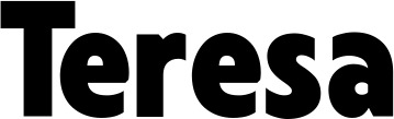 Vorschau des Bootsnamens "Teresa" als Schriftzug für "Bootsbeschriftung Fett 24"