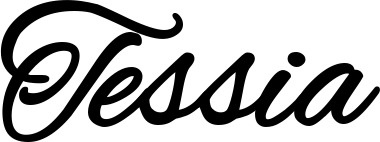 Vorschau des Bootsnamens "Tessia" als Schriftzug für "Bootsbeschriftung Klassisch 35"