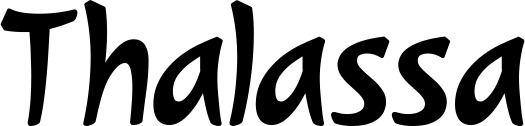 Vorschau des Bootsnamens "Thalassa" als Schriftzug für "Bootsbeschriftung Klassisch 72"