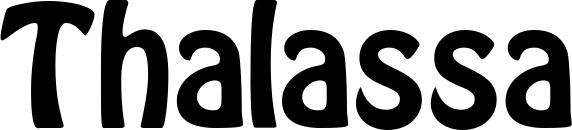 Vorschau des Bootsnamens "Thalassa" als Schriftzug für "Bootsbeschriftung Fett 01"