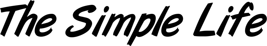 Vorschau des Bootsnamens "The Simple Life" als Schriftzug für "Bootsbeschriftung Klassisch 38"