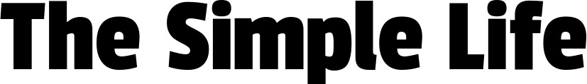 Vorschau des Bootsnamens "The Simple Life" als Schriftzug für "Bootsbeschriftung Fett 30"