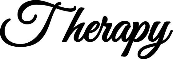 Vorschau des Bootsnamens "Therapy" als Schriftzug für "Bootsbeschriftung Klassisch 68"