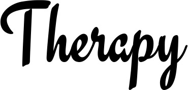 Vorschau des Bootsnamens "Therapy" als Schriftzug für "Bootsbeschriftung Klassisch 63"