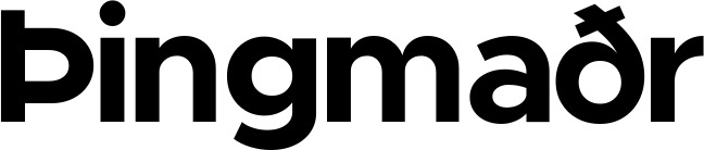 Vorschau des Bootsnamens "Þingmaðr" als Schriftzug für "Bootsbeschriftung Fett 15"