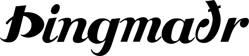 Vorschau des Bootsnamens "Þingmaðr" als Schriftzug für "Bootsbeschriftung Klassisch 26"