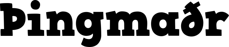 Vorschau des Bootsnamens "Þingmaðr" als Schriftzug für "Bootsbeschriftung Fett 03"