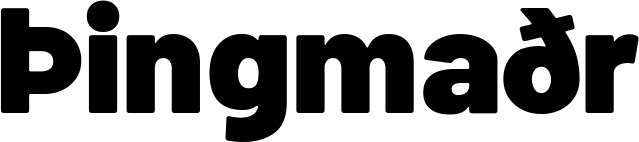 Vorschau des Bootsnamens "Þingmaðr" als Schriftzug für "Bootsbeschriftung Fett 10"