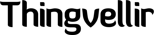 Vorschau des Bootsnamens "Thingvellir" als Schriftzug für "Bootsbeschriftung Normal 06"