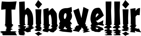Vorschau des Bootsnamens "Thingvellir" als Schriftzug für "Bootsbeschriftung Neu 13"