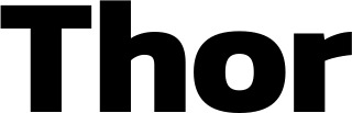 Vorschau des Bootsnamens "Thor" als Schriftzug für "Bootsbeschriftung Fett 20"