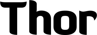 Vorschau des Bootsnamens "Thor" als Schriftzug für "Bootsbeschriftung Fett 06"