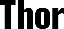Vorschau des Bootsnamens "Thor" als Schriftzug für "Bootsbeschriftung Fett 29"