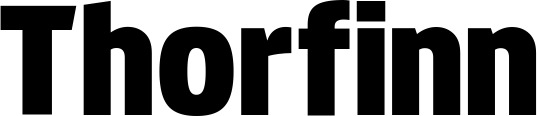 Vorschau des Bootsnamens "Thorfinn" als Schriftzug für "Bootsbeschriftung Fett 33"