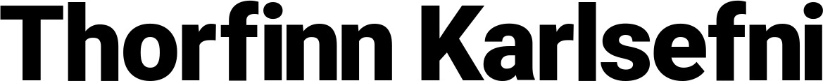 Vorschau des Bootsnamens "Thorfinn Karlsefni" als Schriftzug für "Bootsbeschriftung Fett 35"