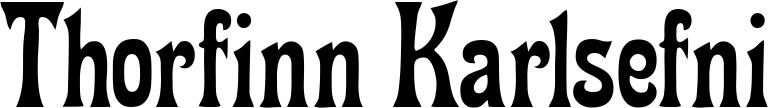 Vorschau des Bootsnamens "Thorfinn Karlsefni" als Schriftzug für "Bootsbeschriftung Neu 44"