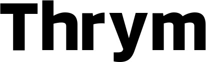 Vorschau des Bootsnamens "Thrym" als Schriftzug für "Bootsbeschriftung Fett 11"