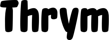 Vorschau des Bootsnamens "Thrym" als Schriftzug für "Bootsbeschriftung Neu 55"