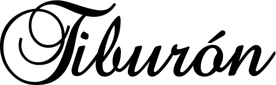 Vorschau des Bootsnamens "Tiburón" als Schriftzug für "Bootsbeschriftung Klassisch 02-A"
