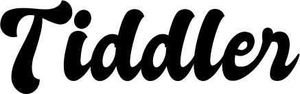 Vorschau des Bootsnamens "Tiddler" als Schriftzug für "Bootsbeschriftung Klassisch 41"
