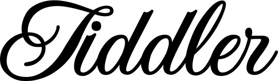 Vorschau des Bootsnamens "Tiddler" als Schriftzug für "Bootsbeschriftung Klassisch 70"