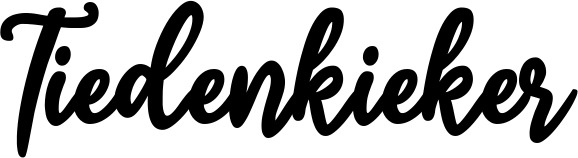 Vorschau des Bootsnamens "Tiedenkieker" als Schriftzug für "Bootsbeschriftung Klassisch 74"