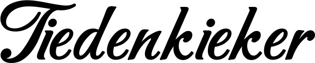 Vorschau des Bootsnamens "Tiedenkieker" als Schriftzug für "Bootsbeschriftung Klassisch 50"