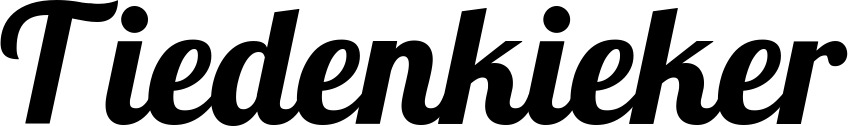 Vorschau des Bootsnamens "Tiedenkieker" als Schriftzug für "Bootsbeschriftung Neu 60"