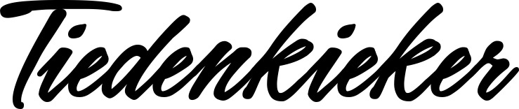 Vorschau des Bootsnamens "Tiedenkieker" als Schriftzug für "Bootsbeschriftung Klassisch 71"