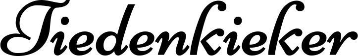 Vorschau des Bootsnamens "Tiedenkieker" als Schriftzug für "Bootsbeschriftung Klassisch 84"