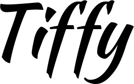 Vorschau des Bootsnamens "Tiffy" als Schriftzug für "Bootsbeschriftung Klassisch 73"