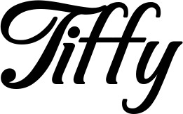 Vorschau des Bootsnamens "Tiffy" als Schriftzug für "Bootsbeschriftung Klassisch 50"