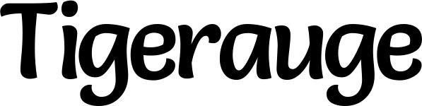 Vorschau des Bootsnamens "Tigerauge" als Schriftzug für "Style Klassisch 94"